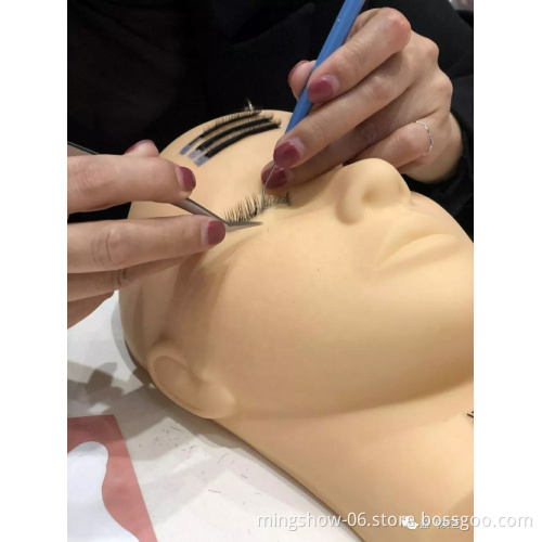 head mannequin face painting makeup training practice